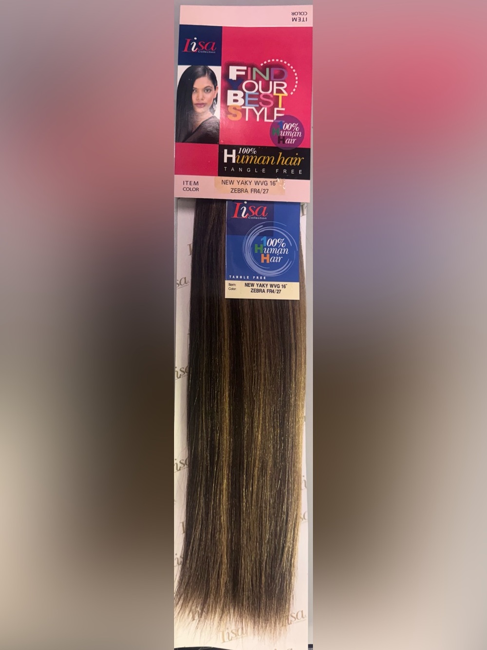 Lisa collection. 100% human hair. New yaky.